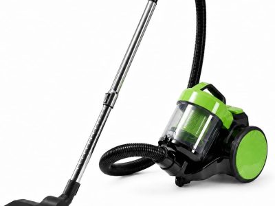 Household Portable 16.4Ft Vacuum Cleaner, 16Kpa Bagless Canister Cleaner, Lightweight Powerful Vacuum for Carpets and Hard Floors, with Washable HEPA Filter, Green