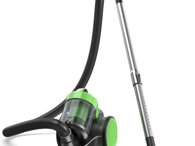 Canister Vacuum Cleaner for Home, Lightweight Portable Vacuum Cleaners with Automatic Retractable Cord, Bagless Canister with Washable HEPA Filter for Hardwood Floor & Carpet, Green