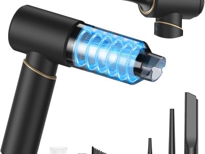 Brushless Handheld Vacuum, 15000Pa Strong Suction Cordless Car Vacuum with 2 Modes, 0.67lbs Ultra-Lightweight Mini Portable Vacuum Cleaner & Air Duster for Home, Keyboard, Pet Hair, Travel