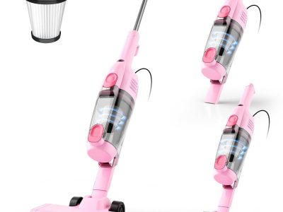 R6X Corded Stick Vacuum Cleaners for Home, 20Kpa Powerful Suction Stick Vacuum with 16Ft Cord, 2 in 1 Lightweight Handheld Vacuum Cleaner for Hardwood Floor Pet Hair