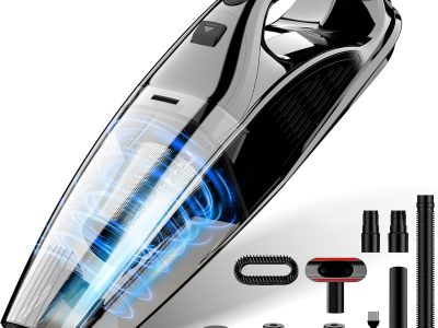 Handheld Vacuum Cordless Rechargeable Portable Car Vacuum, 7500Pa Powerful Suction Mini Hand Held Vacuum, 670ML Cup Lightweight Small Vacuum Cleaner for Car/Office/Home, Pet Hair