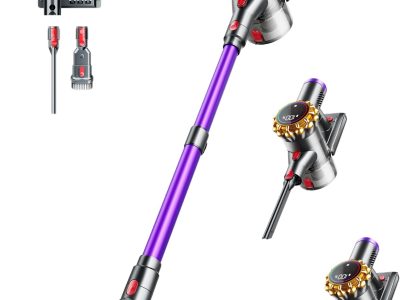 Cordless Vacuum Cleaner,Upgraded 550W 45KPA 60Mins Vacuum Cleaners for Home,Self-Standing Stick Vacuum with LED Display, Anti-Tangle,8 in 1 Lightweight Vacuum Cordless for Pet Hair Carpet Hard Floors
