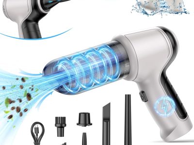 Car Vacuum Cleaner, 15000Pa Handheld Cordless Rechargeable Wet & Dry Vacuum, 120W High Power for Car, Pet, Home, Office Cleaning, Washable HEPA Filter, Multi-Nozzles